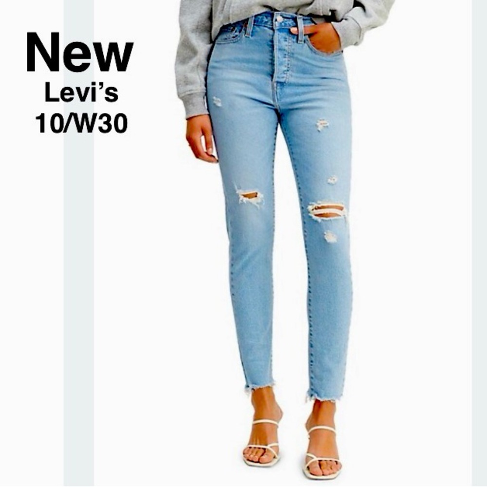 New Levi’s WEDGIE FIT SKINNY WOMEN'S JEANS Arctic Tundra  highRise SIZE 10⭐️⭐️⭐️